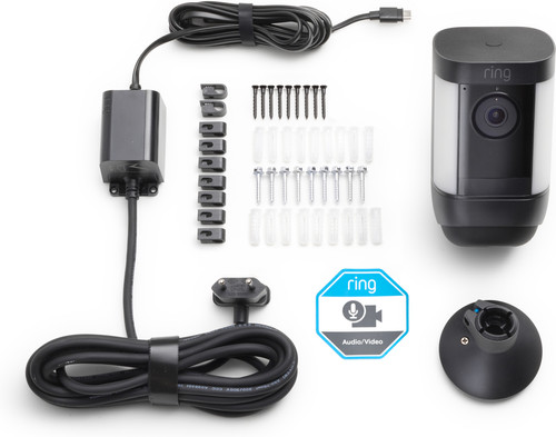 - DE BESTE RING SPOTLIGHT CAM PRO - PLUG IN - ZWART - 2-PACK