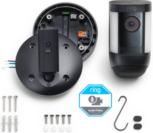 - DE BESTE RING SPOTLIGHT CAM PRO - BEDRAAD - ZWART - 2-PACK