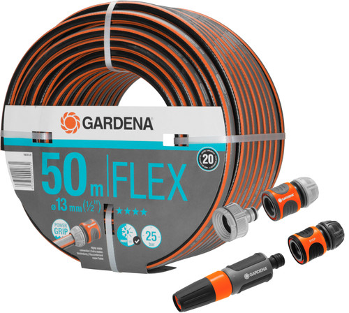 Gardena Comfort FLEX 1/2 50m + Adapters Main Image