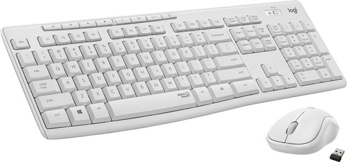 Logitech MK295 Silent Draadloze Toetsenbord en Muis Wit QWERTY Main Image