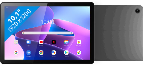 Lenovo Tab M10 (3de generatie) 10.1 inch 64GB Wifi en 4G Grijs + Book Case Grijs Main Image