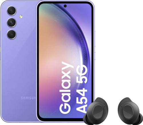 Samsung Galaxy A54 128GB Purple 5G + Samsung Galaxy Buds FE Black Main Image