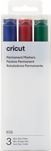 Cricut Permanente Markers 2,5 mm Blauw Rood Groen 3-pack Main Image