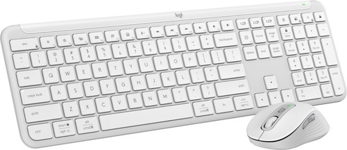 Logitech MK950 Signature Slim Wireless Keyboard and Mouse Combo QWERTY White Main Image