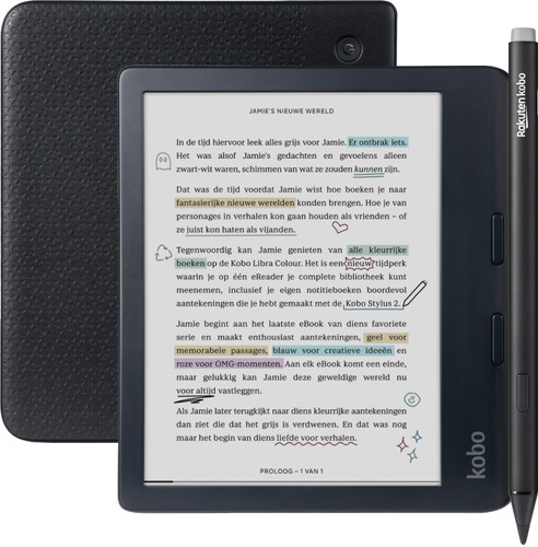 Kobo Libra Colour Zwart + Kobo Stylus 2 Main Image