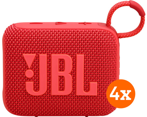 JBL Go 4 Red 4-pack Main Image