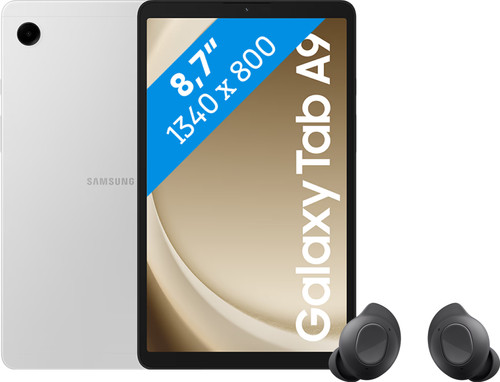 Samsung Galaxy Tab A9 8,7 inch 64GB Wifi Zilver + Buds FE Zwart Main Image