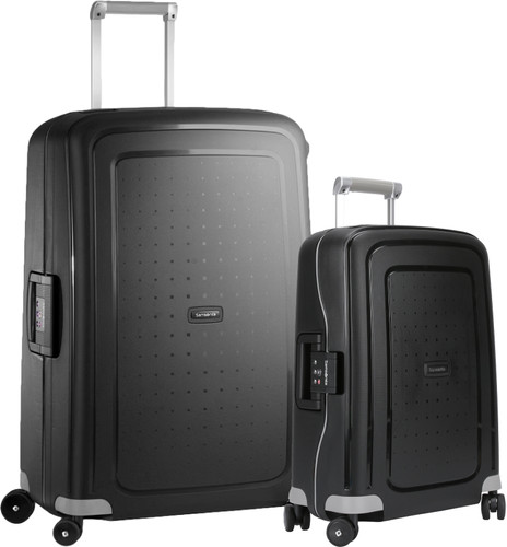 Samsonite S'cure Spinner 55+75cm Black Kofferset Main Image