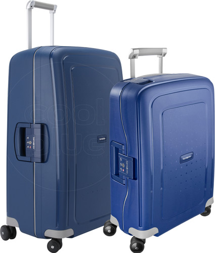 Samsonite S'Cure Spinner 55cm + 75cm Dark Blue Suitcase Set Main Image