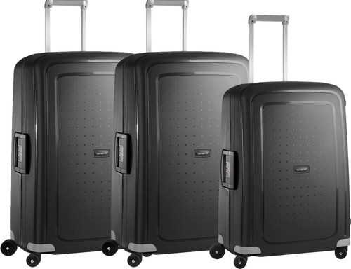 Samsonite S'Cure Spinner 75+69+75cm Black Kofferset Main Image