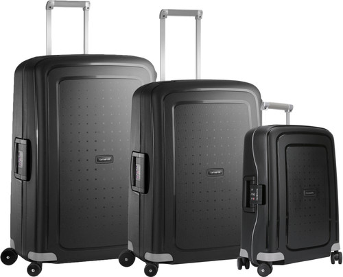 Samsonite S'cure Spinner 75+55+69cm Black kofferset Main Image