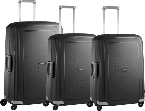 Samsonite S'Cure Spinner 75+69+69cm Black Kofferset Main Image