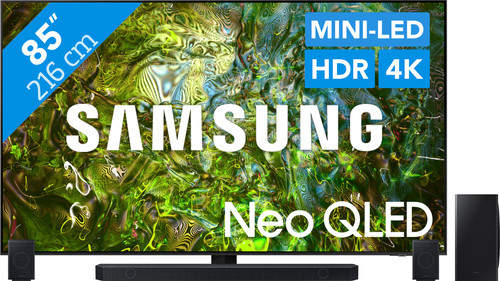 Samsung Neo QLED 4K 85QN90D (2024) + Soundbar Main Image