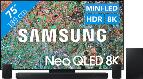 Samsung Neo QLED 8K 75QN800D (2024) + Soundbar Main Image