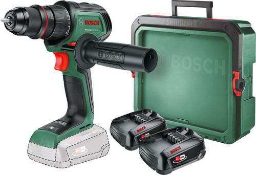 Bosch AdvancedDrill 18V-80 2.5Ah Battery (2x) SystemBox S Starter Kit Main Image