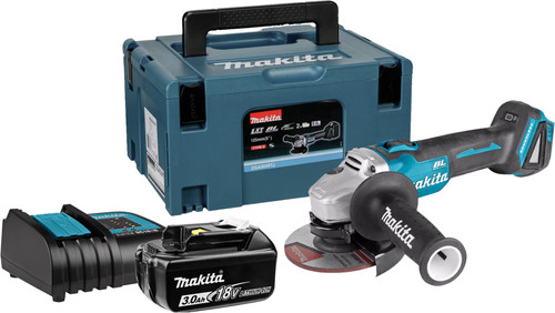 Makita DGA504ZJ + 3.0Ah Battery and Charger Main Image