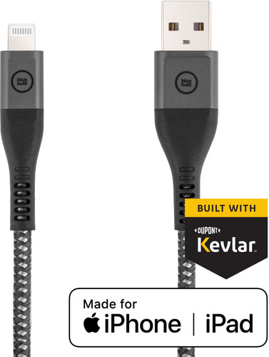 BlueBuilt Usb A naar Lightning Kabel 1,5m Kevlar Zwart Main Image