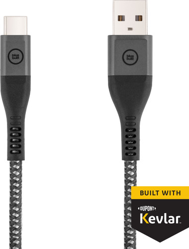 BlueBuilt USB-A to USB-C Cable 1.5m Kevlar® Black Main Image