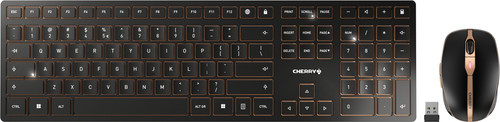 CHERRY DW 9100 SLIM Desktop Wireless Keyboard and Mouse Set QWERTY Black Main Image