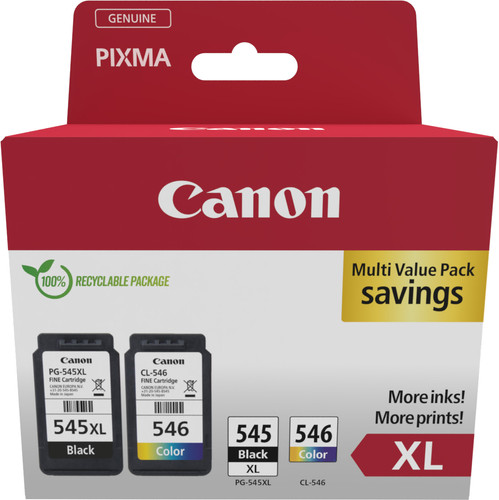 Canon PG-545XL/CL-546XL Value Pack - Coolblue - Voor 23.59u, Morgen In Huis