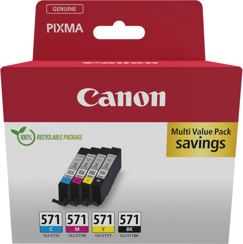 Canon CLI-571 Cartridges Combo Pack Main Image