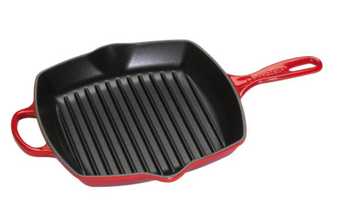 Reclame tekort Gedwongen Le Creuset Skillet Vierkante Grillpan 26 cm Kersenrood - Pannen - Coolblue