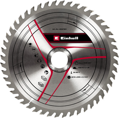 Einhell HM TCT Saw Blade 210x30x2.4mm 48T Main Image