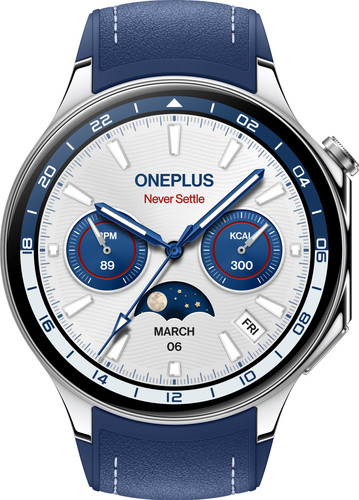 OnePlus Watch 2 Zilver/Blauw Main Image