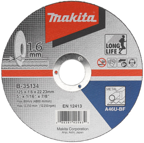 Makita Cutting Disc Steel 125mm 10 units Main Image