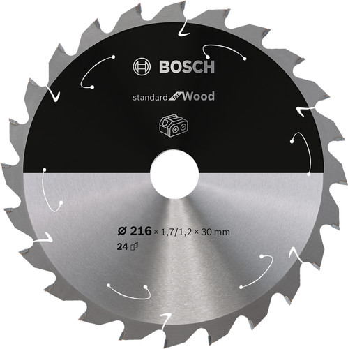 Bosch Circular Saw Blade Cordless Standard for Wood 216x30x1.7/1.2x2 Main Image