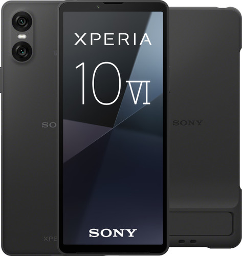 Sony Xperia 10 VI 128GB Black 5G + Sony Back Cover Black with Stand Main Image