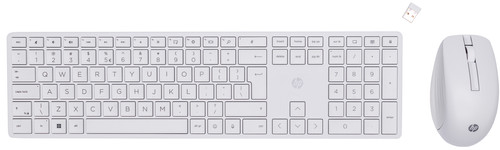 HP 650 Wireless Keyboard and Mouse Set White QWERTY Main Image