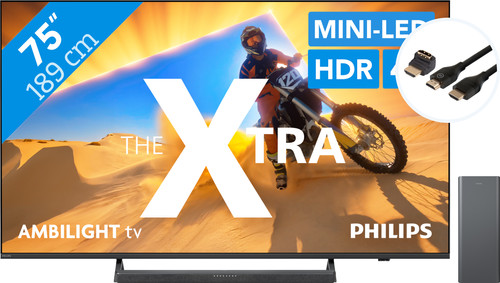 Philips The Xtra 75PML9009 - QD Miniled (2024) + Soundbar + Hdmi kabel Main Image