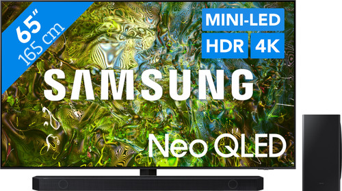 Samsung Neo QLED 4K 65QN90D (2024) + Soundbar Main Image