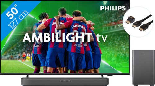 Philips 50PUS8309 - Ambilight (2024) + Soundbar + HDMI Cable Main Image