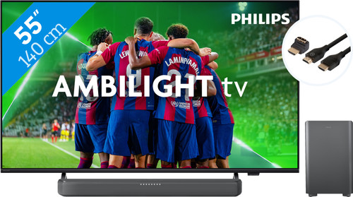 Philips 55PUS8309 - Ambilight (2024) + Soundbar + HDMI Cable Main Image