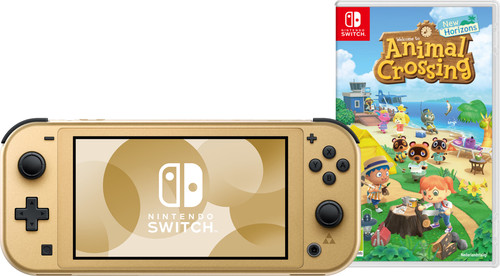 Nintendo Switch Lite Zelda Edition + Animal Crossing: New Horizons Main Image