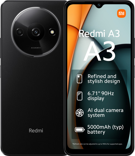 Redmi A3 64GB Zwart 4G Main Image