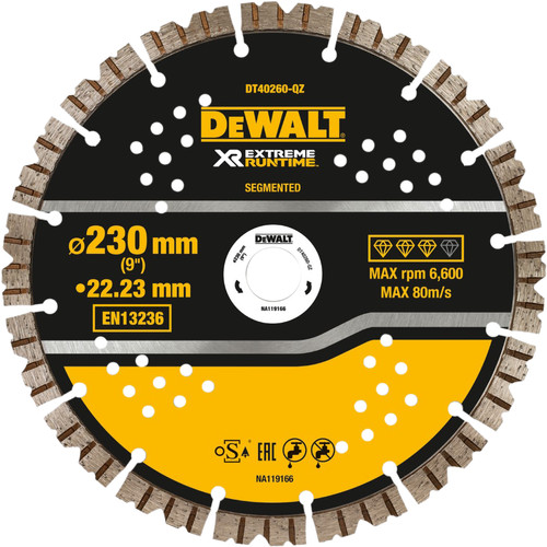 DeWalt Extreme Runtime Diamond Disc 230mm/22.2mm Main Image