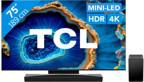 TCL QD Mini-LED 75C803 (2023) + soundbar Main Image