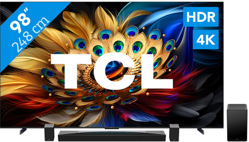 TCL QLED 98C61B (2024) + Soundbar Main Image