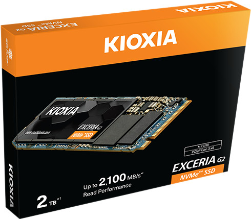 Kioxia Exceria G2 NVMe M.2 1TB verpakking