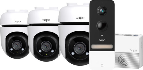 TP-Link Tapo C500 3-pack + Smart Battery Video Doorbell D230S1 Main Image