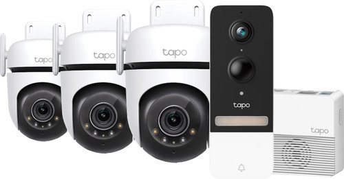 TP-Link Tapo C520WS 3-pack + Smart Battery Video Doorbell D230S1 Main Image