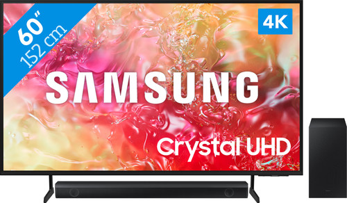 Samsung Crystal UHD 60DU7100 (2024) + Soundbar Main Image