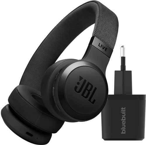 JBL Live 670NC Zwart + BlueBuilt Quick Charge Oplader met Us Main Image