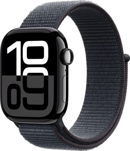 Apple Watch Series 10 42mm Zwart Sport Loop Main Image