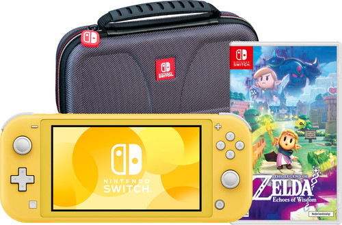 Nintendo Switch Lite Yellow + Zelda: Echoes of Wisdom + Bigben Travel Case Main Image