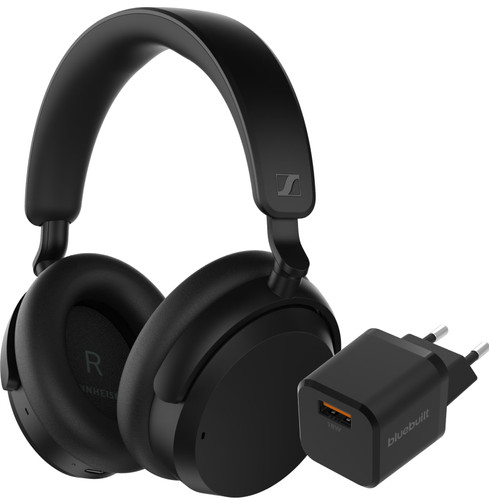 Sennheiser Accentum Plus Wireless Black + BlueBuilt Quick Charge Charger with USB-A Port 18W Main Image