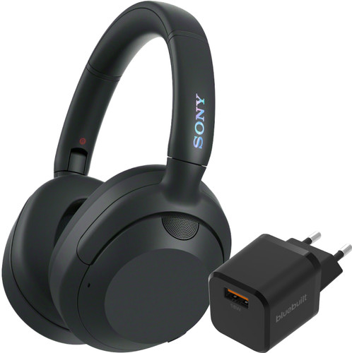 Sony ULT Wear Zwart + BlueBuilt Quick Charge Oplader met Usb A Poort 18W Zwart Main Image